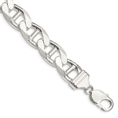 Sterling Silver 13.5mm Flat Anchor Chain