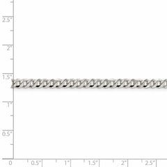 Sterling Silver 4mm Beveled Curb Chain