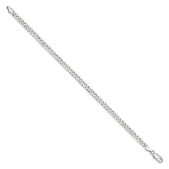 Sterling Silver 4mm Beveled Curb Chain