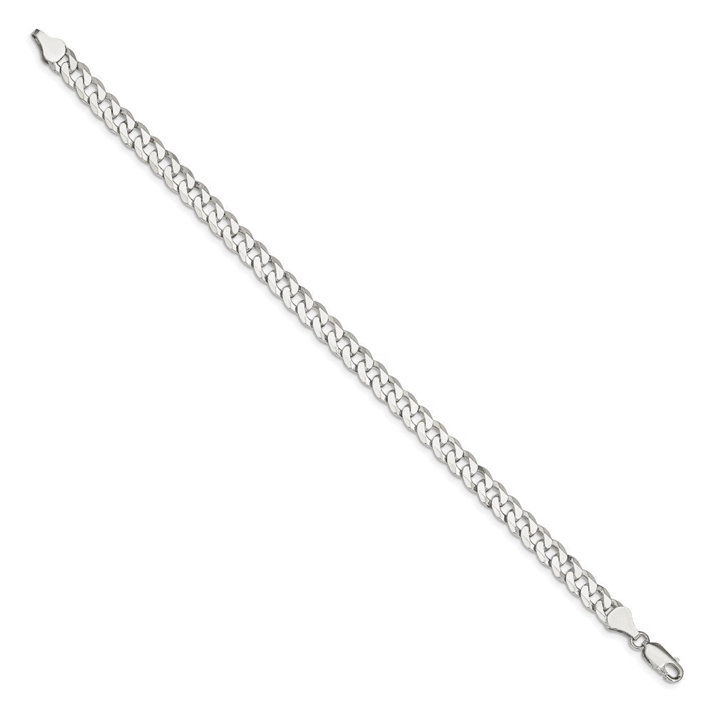 Sterling Silver 6.0mm Beveled Curb Chain