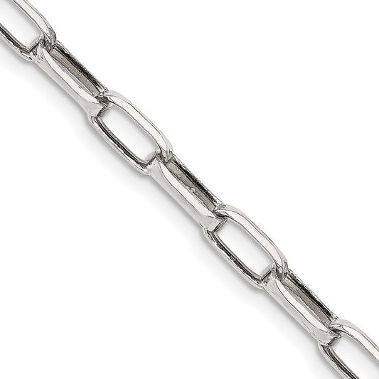 Sterling Silver 5mm Elongated Open Link Chain
