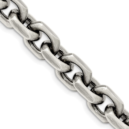 Sterling Silver Antiqued Cable Chain