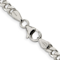 Sterling Silver Polished 5.0mm Curb Chain