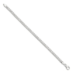 Sterling Silver Polished 5.0mm Curb Chain