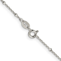 Sterling Silver 1.25mm Rolo with Beads Chain