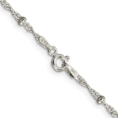 Sterling Silver 2.50mm Singapore w/ Beads Chain