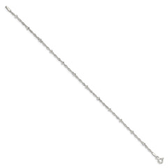 Sterling Silver 2.50mm Singapore w/ Beads Chain