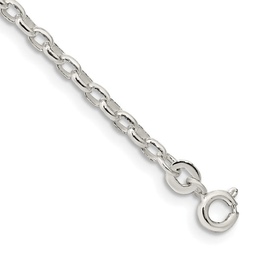Sterling Silver 2.75mm Oval Rolo Chain