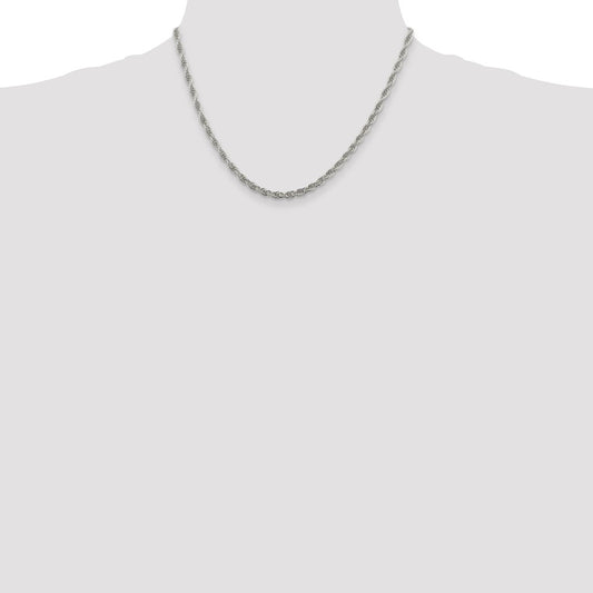 Sterling Silver 3.8mm Loose Rope Chain