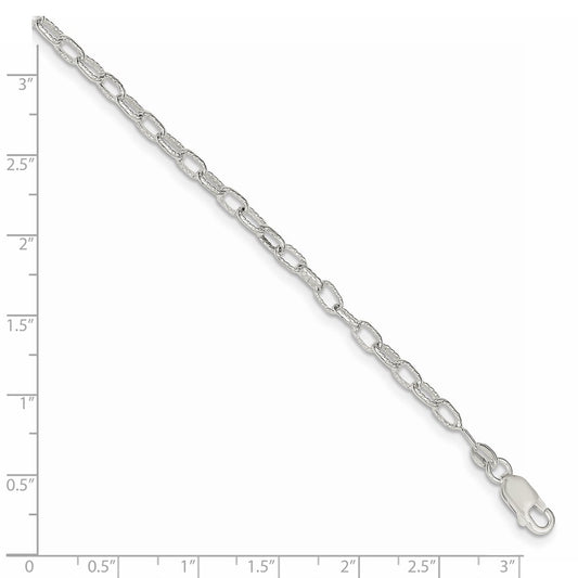 Cadena Rolo elegante de plata de ley de 3,75 mm