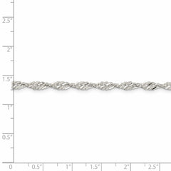 Sterling Silver 3.50mm Singapore Chain