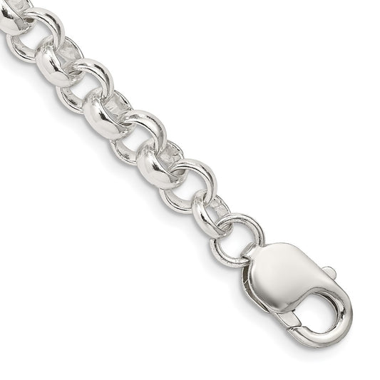 Sterling Silver 6.75mm Rolo Chain