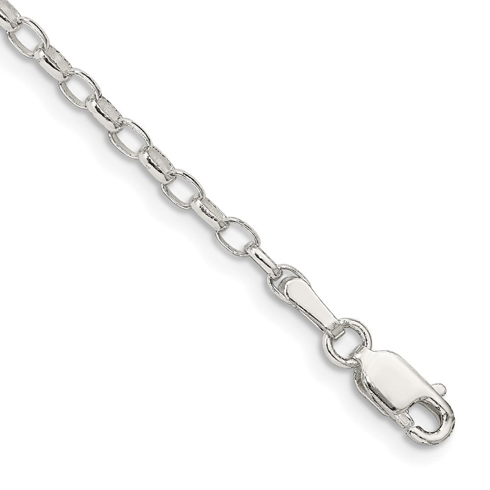 Sterling Silver 2.5mm Oval Rolo Chain