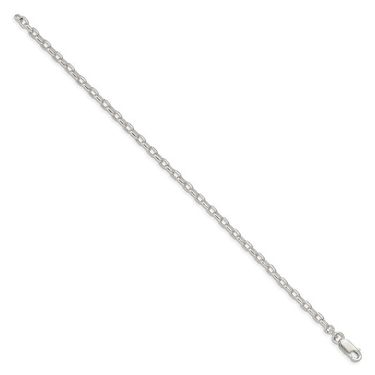 Sterling Silver 3.2mm Oval Rolo Chain