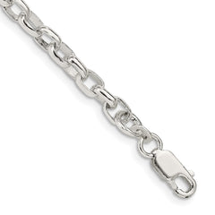 Sterling Silver 4.4mm Oval Rolo Chain