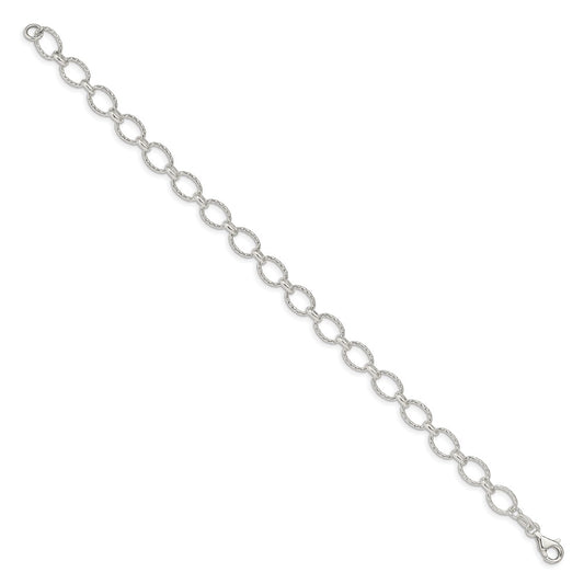 Cadena Rolo elegante de plata de ley de 6,1 mm