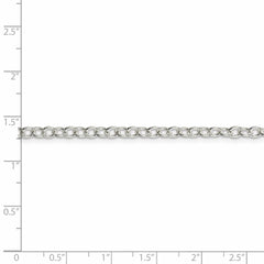 Ovale Ankerkette aus Sterlingsilber, 3,75 mm