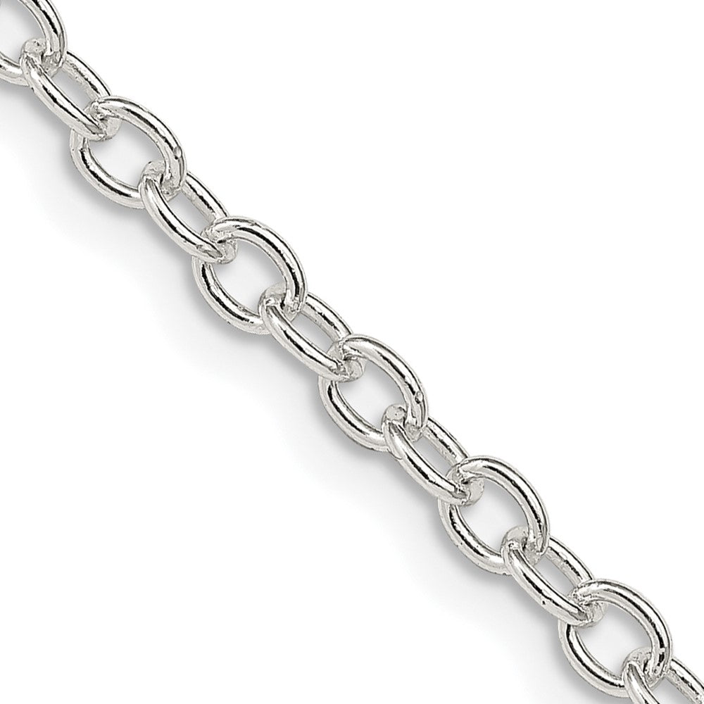 Sterling Silver 3.75mm Oval cable chain