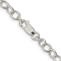 Sterling Silver 5.3mm Oval Cable Chain
