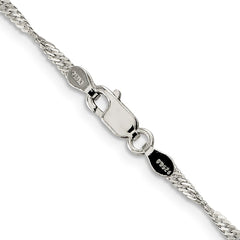 Sterling Silver 2mm Singapore Chain