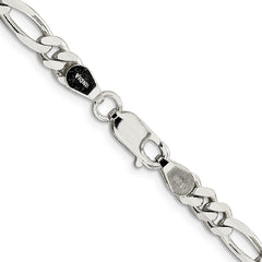 Sterling Silver 5.25mm Figaro Chain
