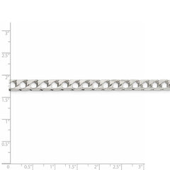 Offene Panzerkette aus Sterlingsilber, poliert, 6,25 mm