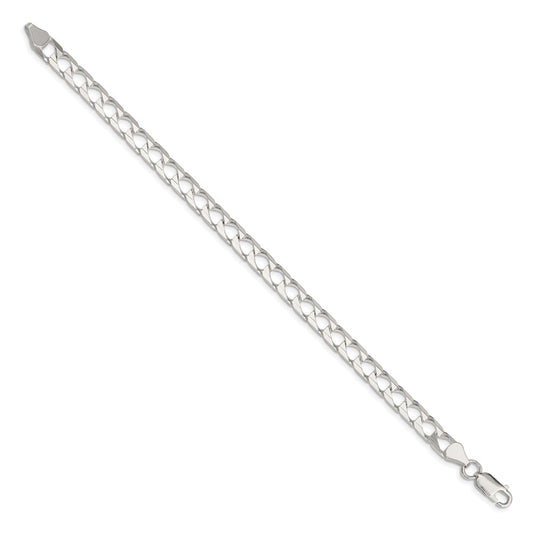 Sterling Silver 6.25mm Polished Open Curb Chain