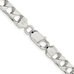 Sterling Silver 6.75mm Polished Open Curb Chain