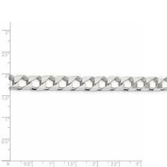 Sterling Silver 8.6mm Polished Open Curb Chain