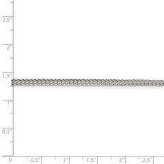 Sterling Silver 2.5mm Diamond-cut Round Franco Chain