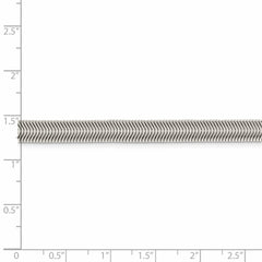 Flache ovale Schlangenkette aus Sterlingsilber, 6,25 mm