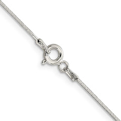 Sterling Silver 0.85mm Round Snake Chain