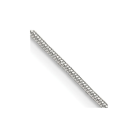 Sterling Silver 0.85mm Round Snake Chain