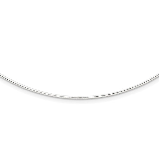 Sterling Silver 1.35mm w/ 2in extender Neckwire Chain