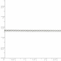 Sterling Silber 1,75 mm 8-seitige diamantgeschliffene Ankerkette