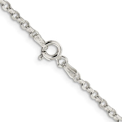 Sterling Silver 2.5mm 8 Side Diamond-cut Cable Chain