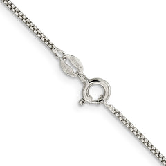 Sterling Silver 1.25mm Round Box Chain