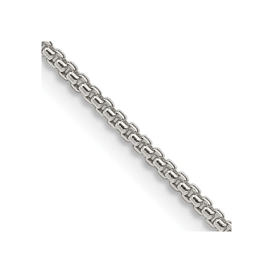 Sterling Silver 1.5mm Round Box Chain
