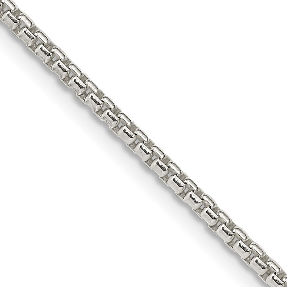 Sterling Silver 2mm Round Box Chain