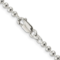 3 mm Perlenkette aus Sterlingsilber