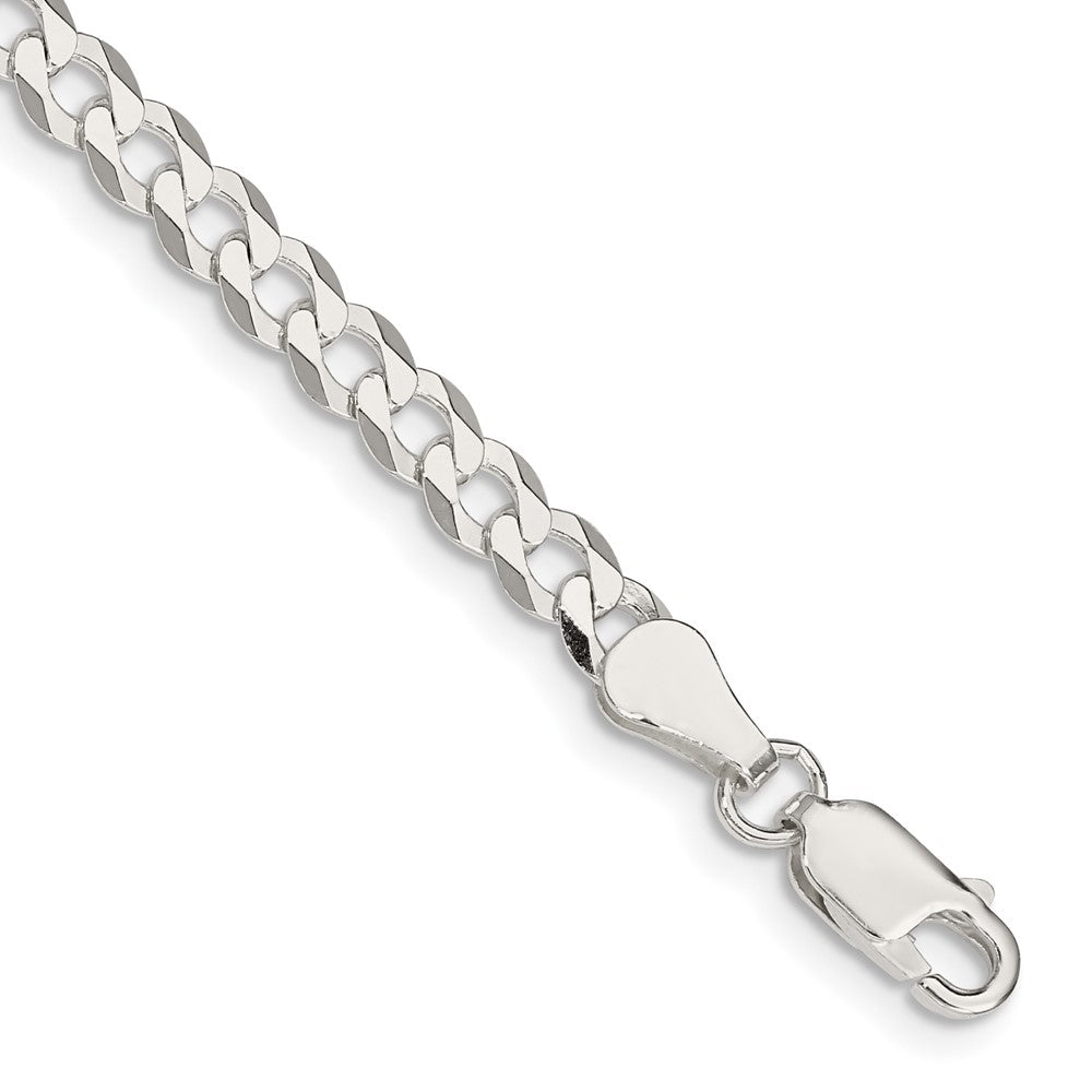 Sterling Silver 4.5mm Close Link Flat Curb Chain