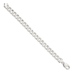 Sterling Silver 9.75mm Close Link Flat Curb Chain