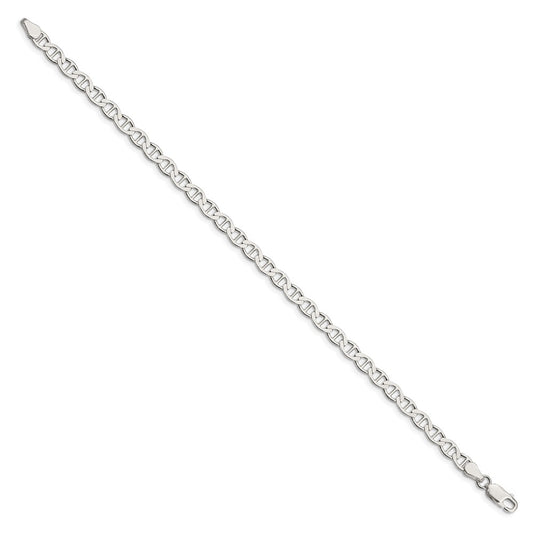 Sterling Silver 4.75mm Polished Flat Anchor Chain