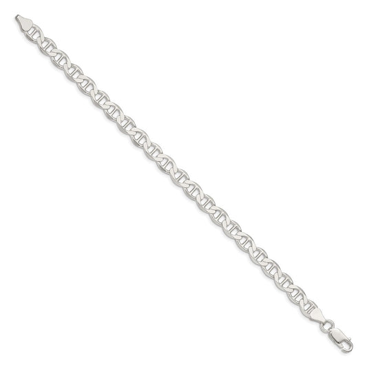Sterling Silver 7.1mm Polished Flat Anchor Chain