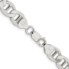 Sterling Silver 8.9mm Polished Flat Anchor Chain
