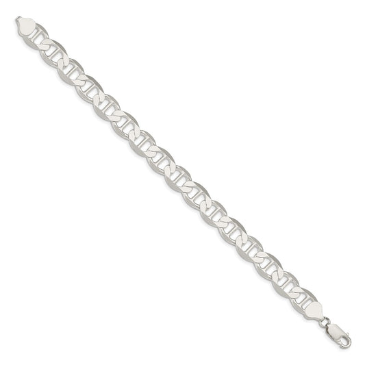 Sterling Silver 9.95mm Polished Flat Anchor Chain
