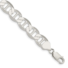 Sterling Silver 9.95mm Polished Flat Anchor Chain