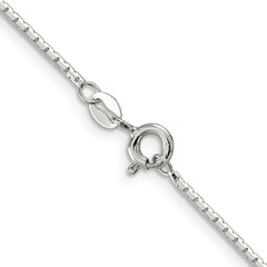 Sterling Silver 1.2mm 8 Sided Mirror Box Chain