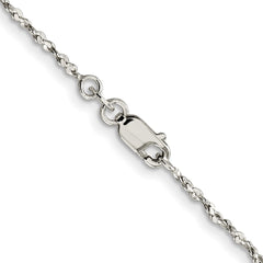 Sterling Silver 1.6mm Twisted Serpentine Chain