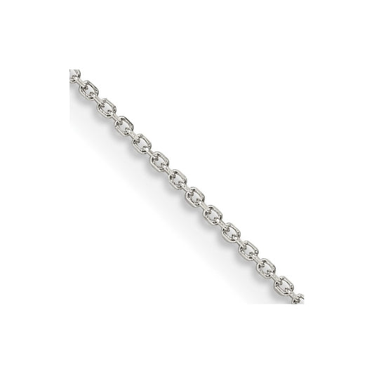 Sterling Silver 1mm 8 Sided Diamond-cut Cable Chain